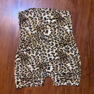 Leopard Strapless Romper